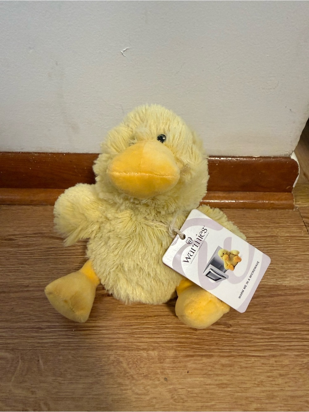 Warmies: DUCK JR. NEW Cozy Plush Heatable Lavender Scented Stuffed Animal 9”